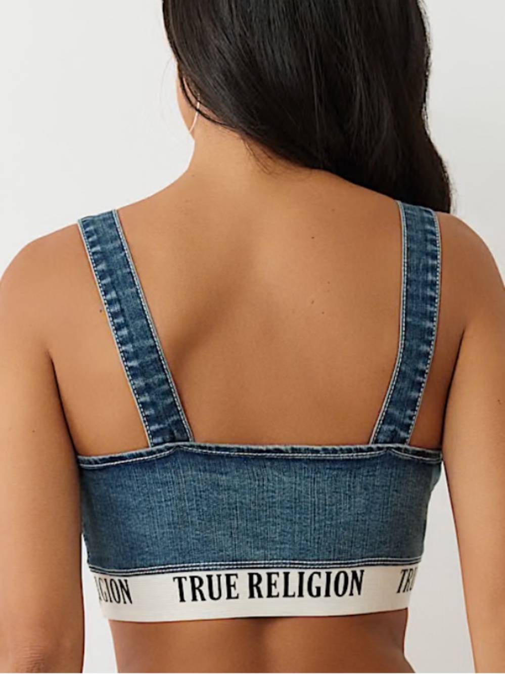 True Religion Denim Bralette in Medium Blue (Item #150) - Picture 2 of 12